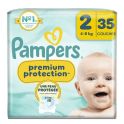 Pampers Premium Protection Couches Bébé Taille 2 (4/8 kg) - 35 Couches