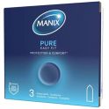 Manix Pure Easy Fit 3 préservatifs - Protection & confort, boîte en carton