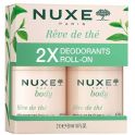 Nuxe Body Rêve de Thé Déodorant Fraîcheur 24H - Lot de 2 x 50 ml - Protection naturelle et fraîcheur