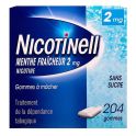 Nicotinell 2 mg Menthe Fraicheur Sans sucre - 204 Gommes à mâcher