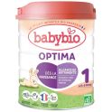 Babybio Optima 1er âge 800 g (0 à 6 mois) Lait pour nourrissons, sans huile de palme et fabriqué en France