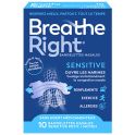Breathe Right Bandelettes Nasales Sensitive Moyen - 10 bandelettes - Soulagement immédiat et douceur