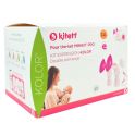 Kitett Kit Expression Kolor Double pompage - 2 téterelles - 24mm Orange - Taille L - Kit double pour Tire-lait Minikit Pro
