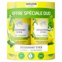 Weleda Déodorant Stick Citrus Bergamote - Lot de 2 x 50 g - Fraîcheur naturelle longue durée