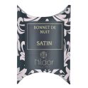 Nildor Bonnet de Nuit Satin Léopard Gris XL - Protège les cheveux longs et épais durant la nuit