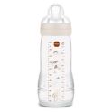 MAM Easy Active Biberons 2ème Âge - 1 Biberon de 330 ml - 6 Mois et + - Débit Très Rapide - Couleur : Sable