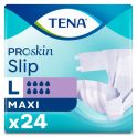 TENA Slip Maxi Proskin - Taille L - 24 Protections - Change Complet Haute Absorption Jour & Nuit