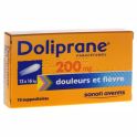 Doliprane 200 mg - 10 suppositoires enfant