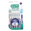 Gum Brossettes interdentaires Trav-Ler - Pack de 6 brossettes - Taille 3 : 1,2 mm - Nettoyage précis