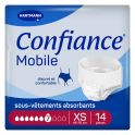 Confiance Mobile 7 Gouttes Taille XS – 14 slips absorbants jour et nuit, discret et confortable, absorption rapide
