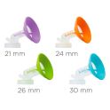 Kitett Kolor Téterelle Seule - 2 téterelles - 26mm Vert - Taille L - Kit double