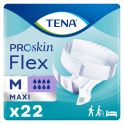 TENA ProSkin Flex Maxi - Taille M - 22 Protections - Changes Complets avec Ceinture