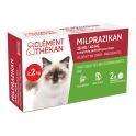 Clément Thékan Milprazikan 16 mg/40 mg Antiparasitaire - 2 Comprimés pour Chat