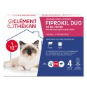 Clément Thékan Fiprokil Duo Antiparasitaire Chat - 4 pipettes