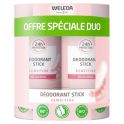 Weleda Déodorant Stick Sensitive - Lot de 2 x 50 g - Protection douce pour peaux sensibles