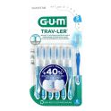 Gum Brossettes interdentaires Trav-Ler - Pack de 6 brossettes - Taille 5 : 1,6 mm - Nettoyage précis