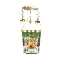 Collines de Provence Carrousel Bougie Parfumée de Noël Forêt de Sapin 360g - Ambiance féérique et fragrance boisée aux notes de sapin