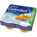 Delical Gelodiet Eau Gélifiée Édulcorée Orange 4x120g – Hydratation et déglutition