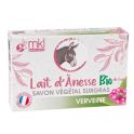 MKL Green Nature Savon Végétal Surgras - Verveine - Au Lait d'Ânesse Bio du Gers - 100 g
