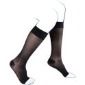 Thuasne Venoflex Incognito Absolu Pieds Ouverts Chaussettes de Contention Femme Classe 2 Normal – Transparence et confort