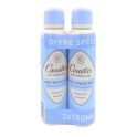 Cavaillès Anti-traces 48H Déodorant Anti-transpirant Spray - Lot de 2 -Parfum Bergamote musquée -