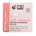 MKL Green Nature Lait d'Ânesse Savon Surgras Éclat Sans Parfum 100 g - Nettoyage en douceur des peaux sensibles