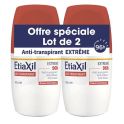 Etiaxil Anti-Transpirant Extrême 96h Roll-On Anti-Humidité & Anti-Odeur - 2 x 50ml