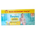 Pampers Premium Protection Taille 3 / 6-10kg - 108 Couches Mega Pack - Confort supérieur, ultra-absorbant