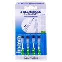 Inava Recharges Brossettes Interdentaires pour Trio Compact - 4 recharges - Taille 6 - 2,2mm