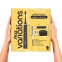 MyVariations Coffret-Cadeau Brosse à Dents Électrique Onyx-Black + 4 Accessoires