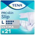 TENA ProSkin Slip Ultima - Taille L - 21 Protections - Change Complet Incontinence Adulte