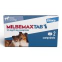 ELANCO MilbemaxTab Petits Chiens et Chiots - Boîte de 2 comprimés sécables