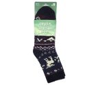 Airplus Chaussettes Infusées à l'Aloe Vera Bleue Marine Caribou Taille 41-47 - Confort et douceur