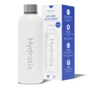 Hydratis Gourde Isotherme en Inox - 500ml - Couleur : Blanc - Hydratation pratique et écologique