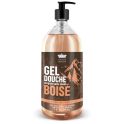 Les Petits Bains de Provence Gel Douche Homme - 1 Litre - Boisé - Rafraîchissant, Énergisant et Authentique