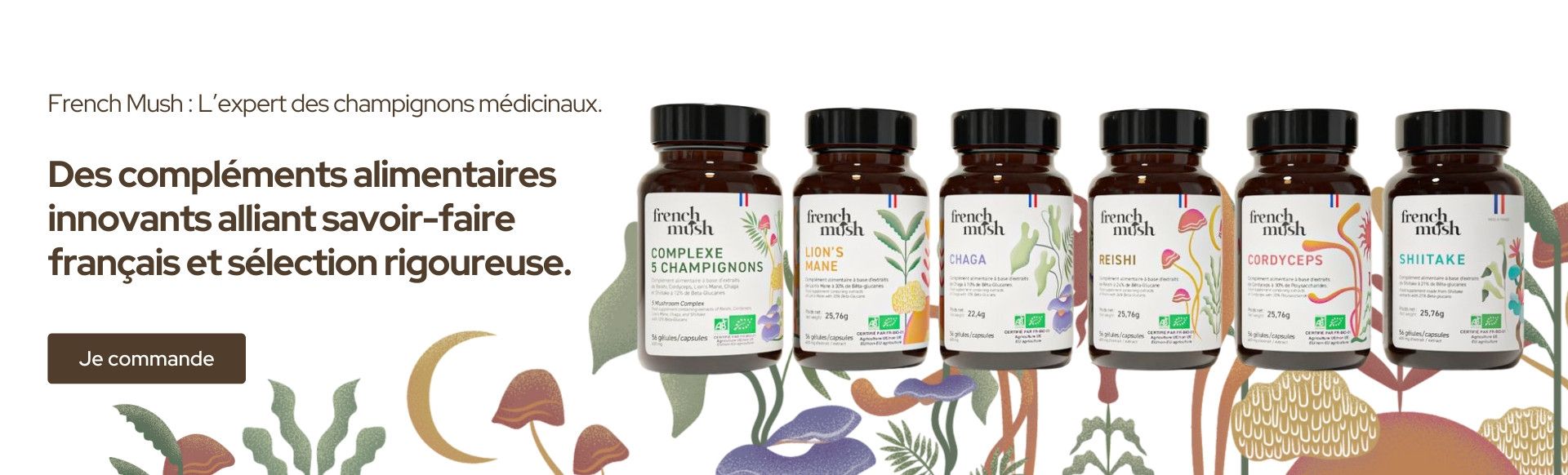 French Mush : L’expert des champignons médicinaux.