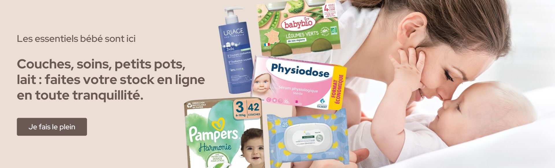 Les essentiels bébé sont ici
