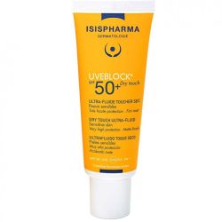 Isispharma Uveblock SPF50+ Fluide Teintée 40 ml - Très haute protection solaire, peau sensible, toucher sec