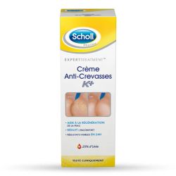 Scholl Crème Anti-Crevasses K+ 25% d'Urée 60ml – Réparation et douceur