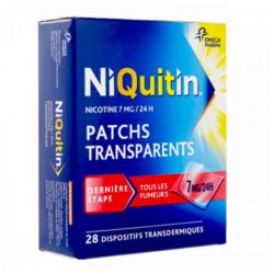 Niquitin 7mg/24h - 28 patchs transparents