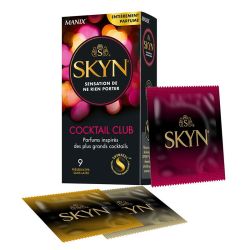 Manix Skyn Cocktail Club - 9 Préservatifs - Sans Latex & Parfumés