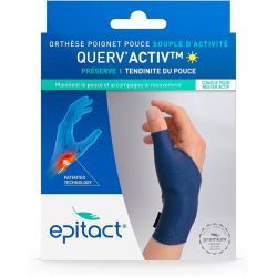 Epitact Querv'Activ Orthèse Poignet Pouce Souple d'Activité - Gauche - Taille : M - 1 unité