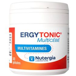 Nutergia Ergytonic Multicébé Multivitamines - 30 Gélules - Complexe multivitamines et minéraux complet