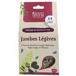 Iphym Jambes Légères 100 g - Infusion pour jambes lourdes - Mélange de plantes en vrac