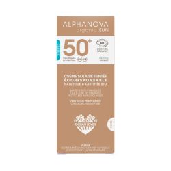 Alphanova Crème Solaire Teintée Medium Certifiée Bio SPF50+ - 50g