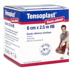 BSN medical Tensoplast - Bande Adhésive Élastique - 2,5 x 6 cm