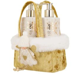Vivian Gray Coffret Golden Velvet Savon Crème et Lotion pour les Mains 2 x 250 ml - Soin des mains vanille et santal