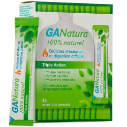 Reckitt Benckiser Healthcare Ganatura - Brulures d'Estomac et Digestion Difficile - 14 sachets