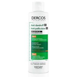 Vichy Dercos Shampoing Démêlant - Anti-Pelliculaire 2 en 1 - Pellicules et Démangeaisons - 200ml