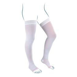 Thuasne Venoflex Clinic C2 - Bas Cuisse Anti-Stase - Taille 2 - Normal - Blanc